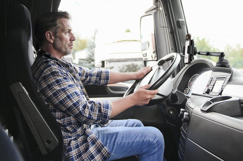 Truck Phone Holder Mount Heavy Duty Cell Phone Holder for Truck Dashboard Windshield, Compact 10.3 inch Arm, Super Suction Cup & Stable, Compatibl...